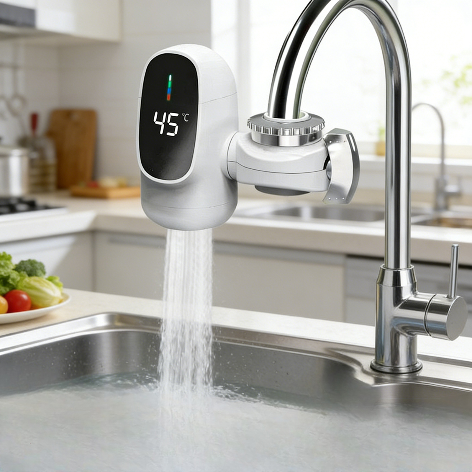 Home Bathroom Water Heater - 3000W Kitchen Electric Water Heater Tap