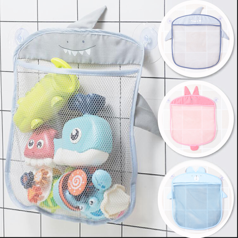 Home Goods Bathroom Storage - Baby Bathroom Mesh Bag Sucker Organizer