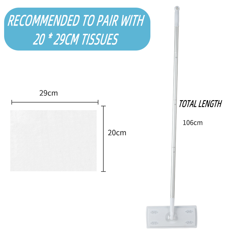 Home Kitchen Bathroom Cleaning - 100pcs Disposable Electrostatic Dust Removal Mop