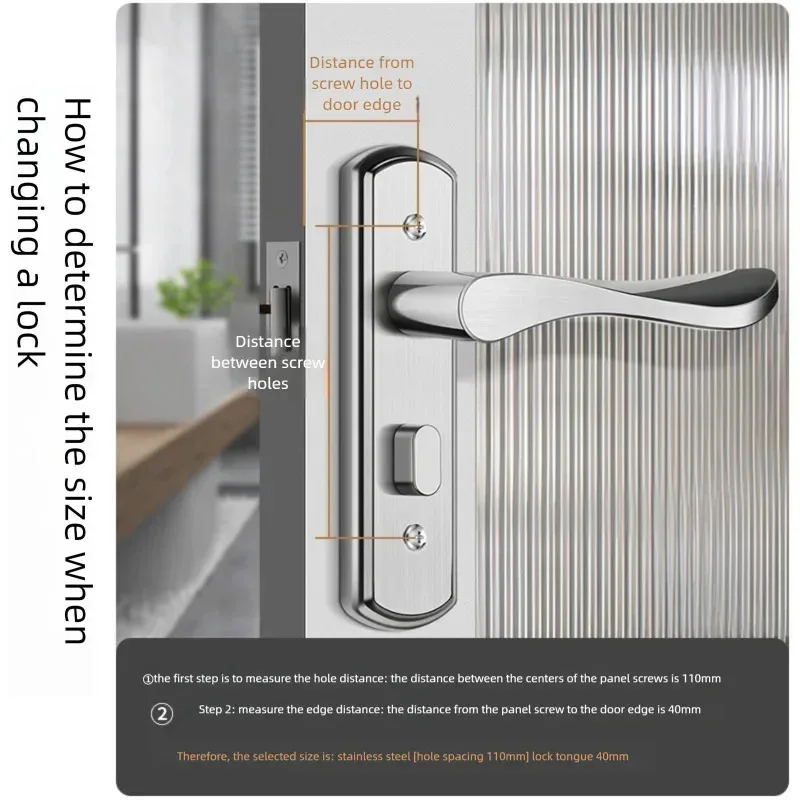 Stainless Steel Keyless Door L - Home Bathroom Fittings reseña y precio