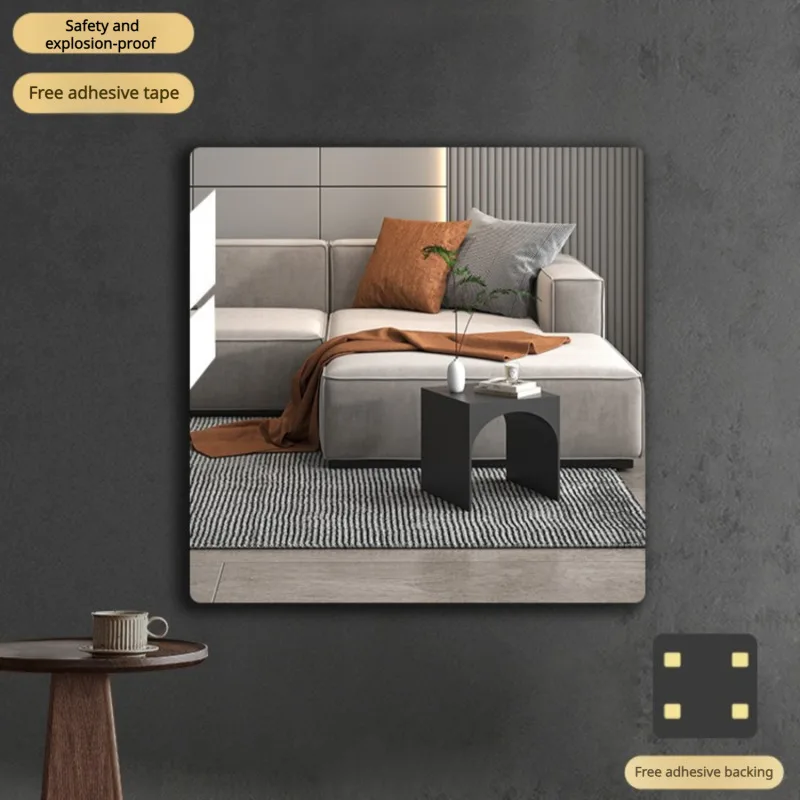 Mirror wall stickers home full - Home Bathroom Fittings reseña y precio