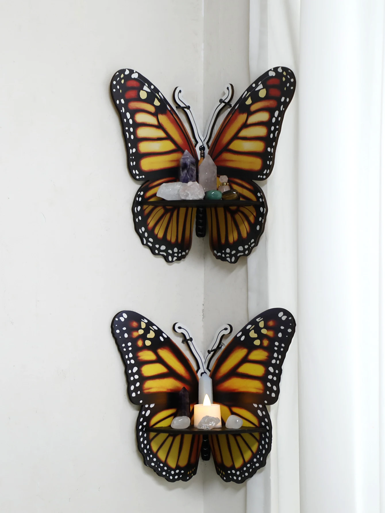 Three Color Butterfly Crystal  - Home Essentials Bathroom Rack reseña y precio