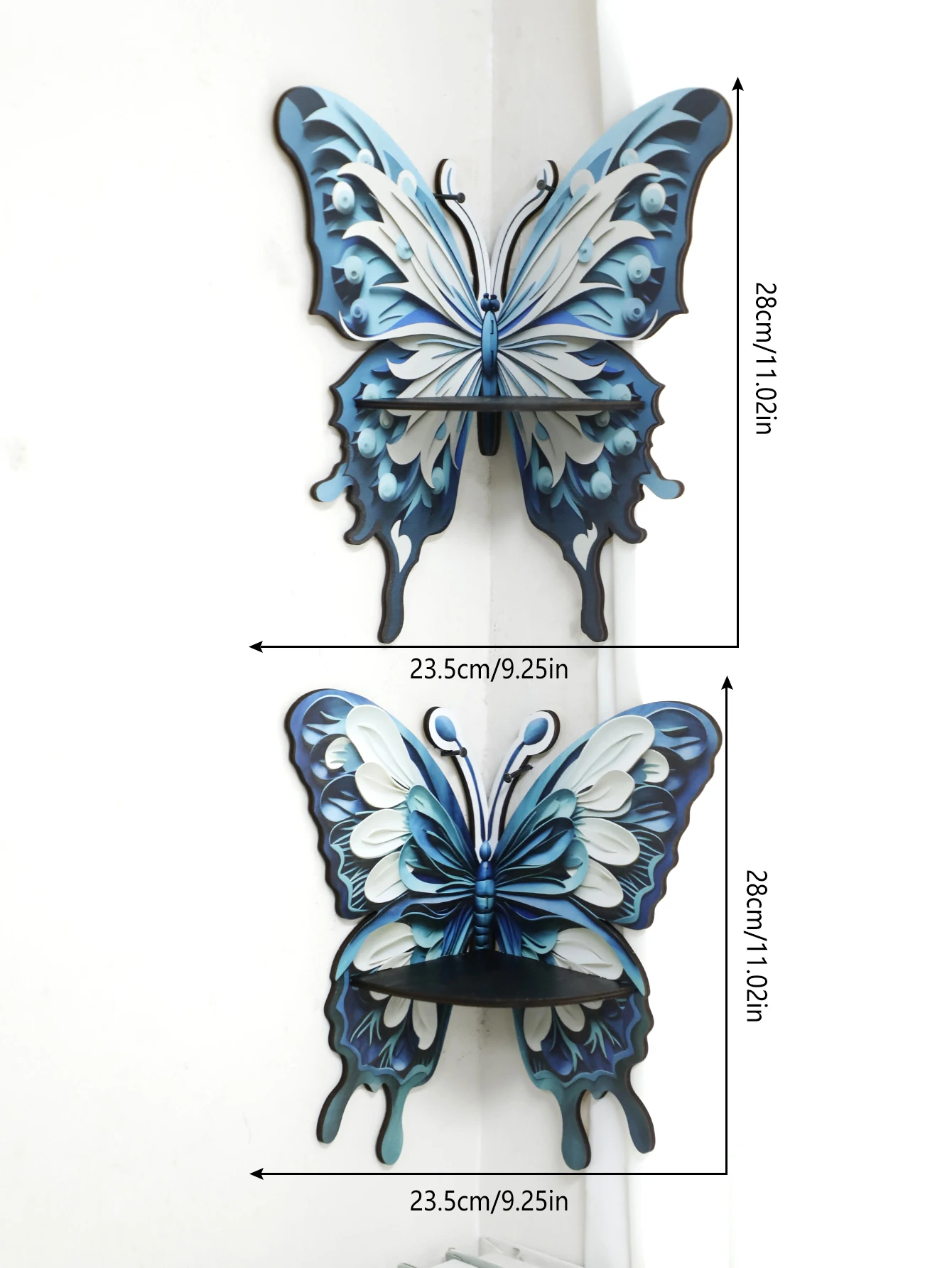 Three Color Butterfly Crystal  - Home Essentials Bathroom Rack reseña y precio