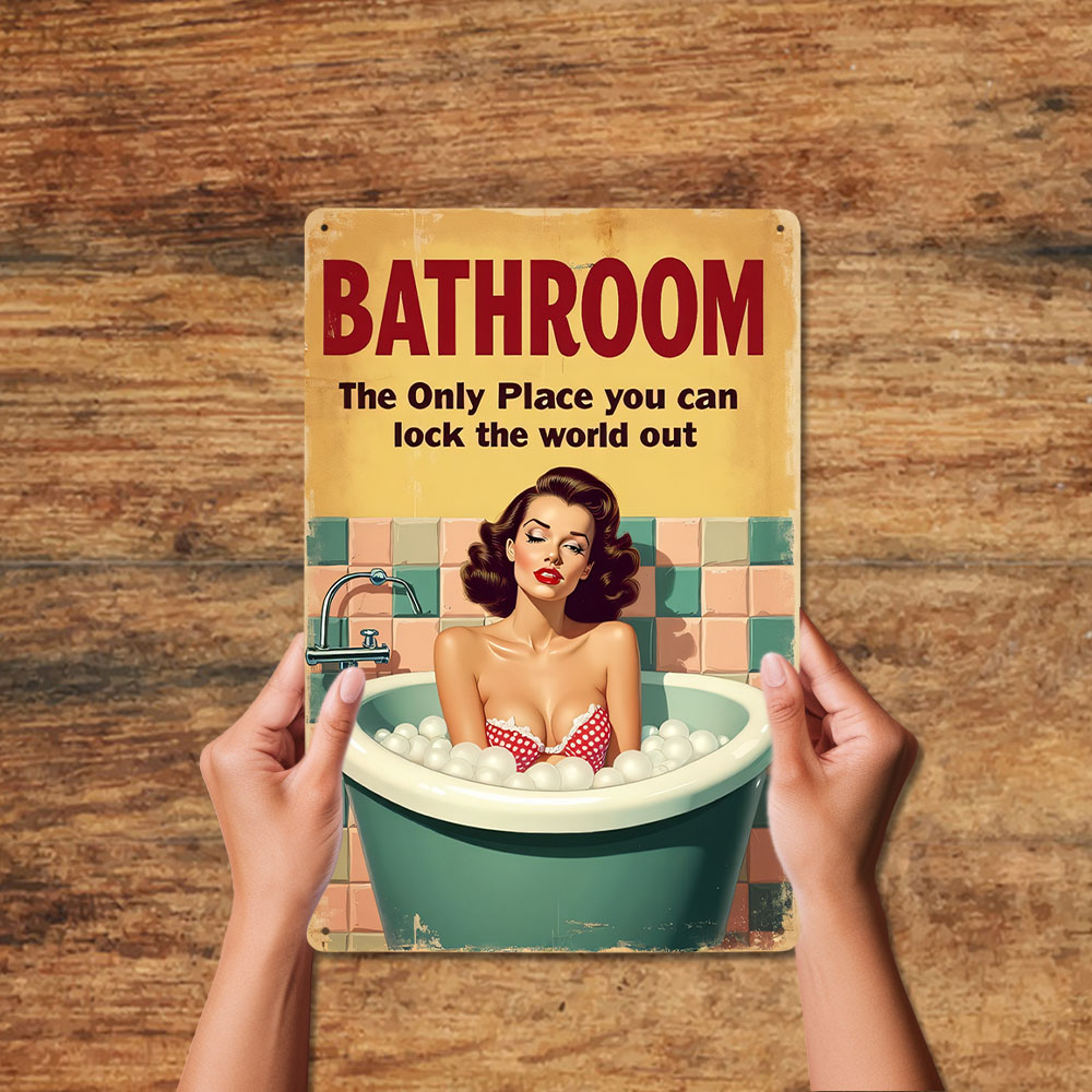 Funny Bathroom Rules Vintage M - Home Bathroom Ideas reseña y precio