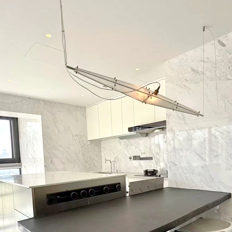 LED Glass Chandelier Minimalis - Home Bathroom Lighting Design reseña y precio