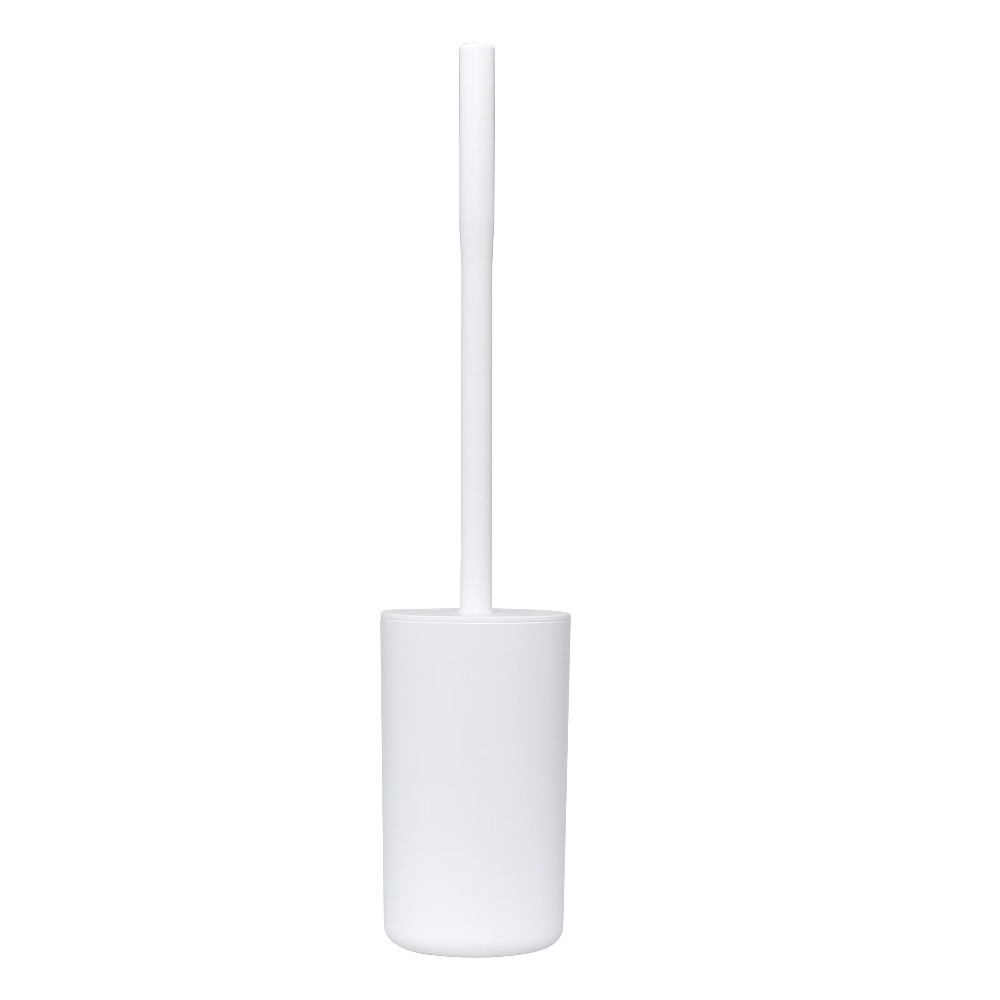White Plastic Toilet Brush Set - Home Kitchen Bathroom Cleaning reseña y precio