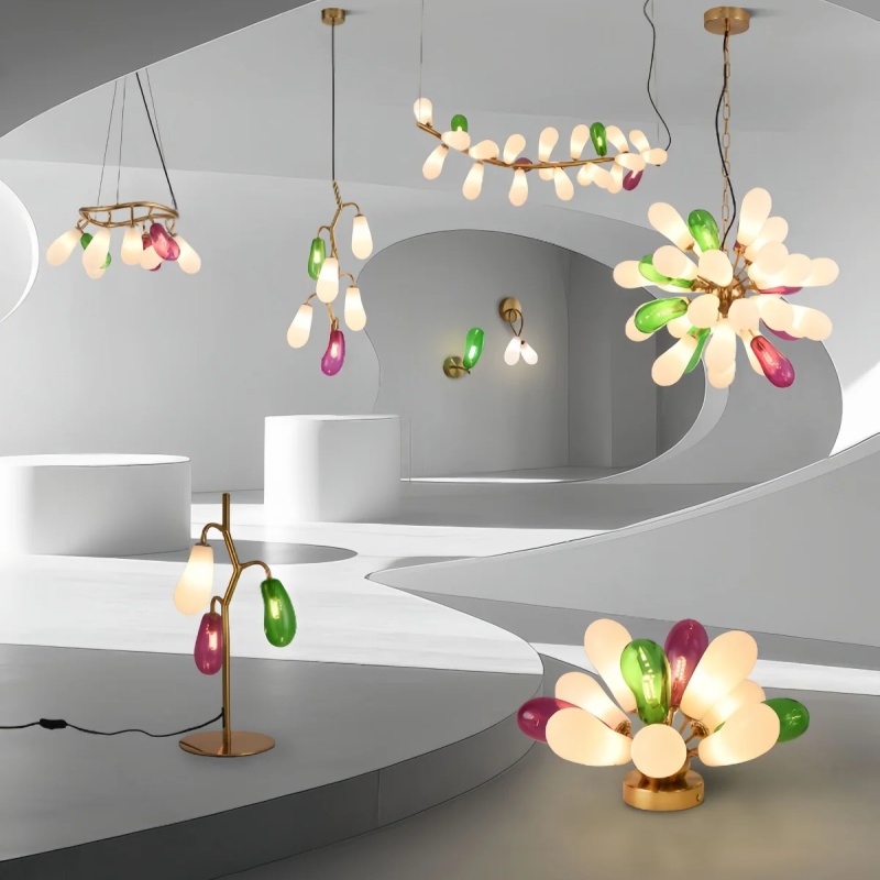 Modern Eggplant Design Colored - Home Bathroom Lighting Design reseña y precio