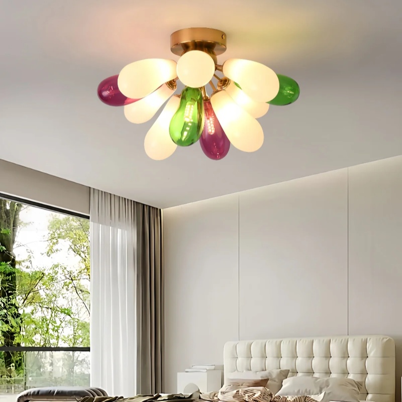 Modern Eggplant Design Colored - Home Bathroom Lighting Design reseña y precio