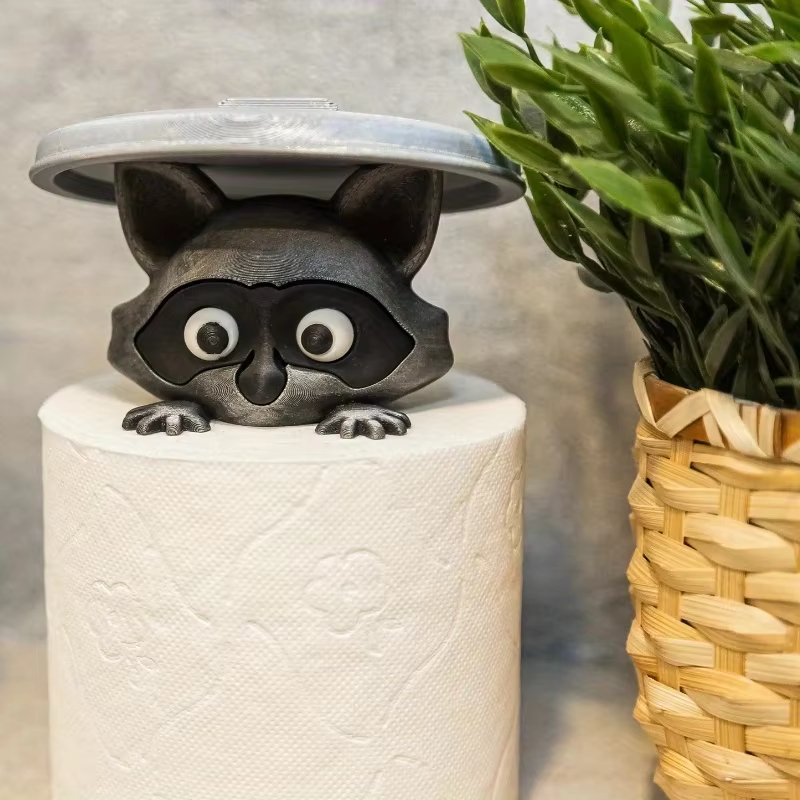 Cute Raccoon Toilet Paper Hold - Home Bathroom Ideas reseña y precio