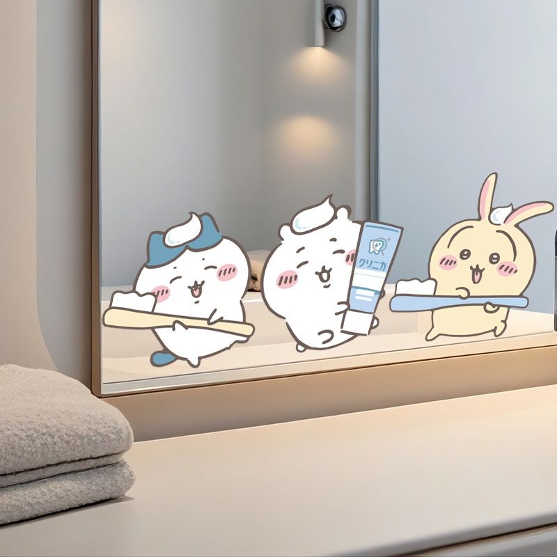 Hot Chiikawa Mirror Stickers S - Home Bathroom Movie reseña y precio