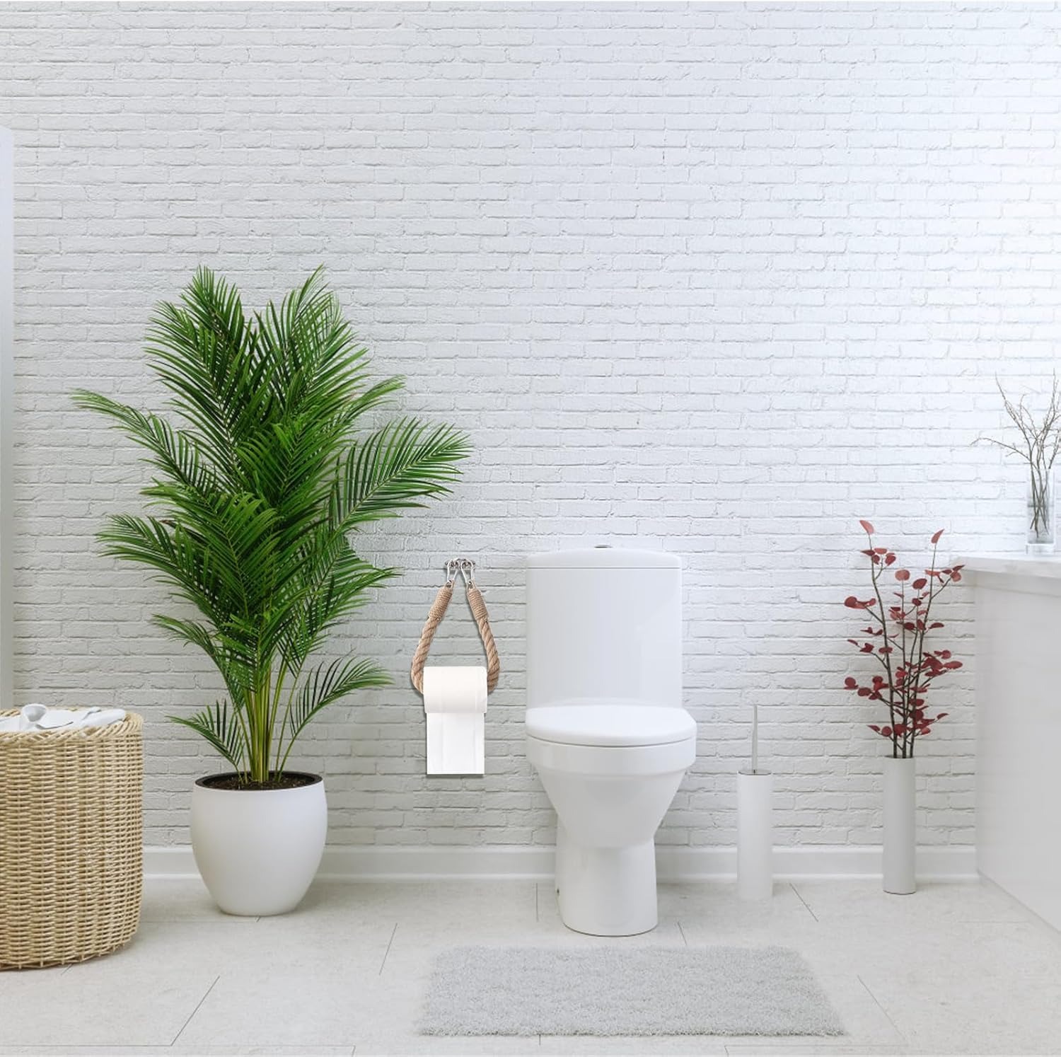 Hemp Rope Towel Holder, Creati - Home Bathroom Paper Towel Holder reseña y precio