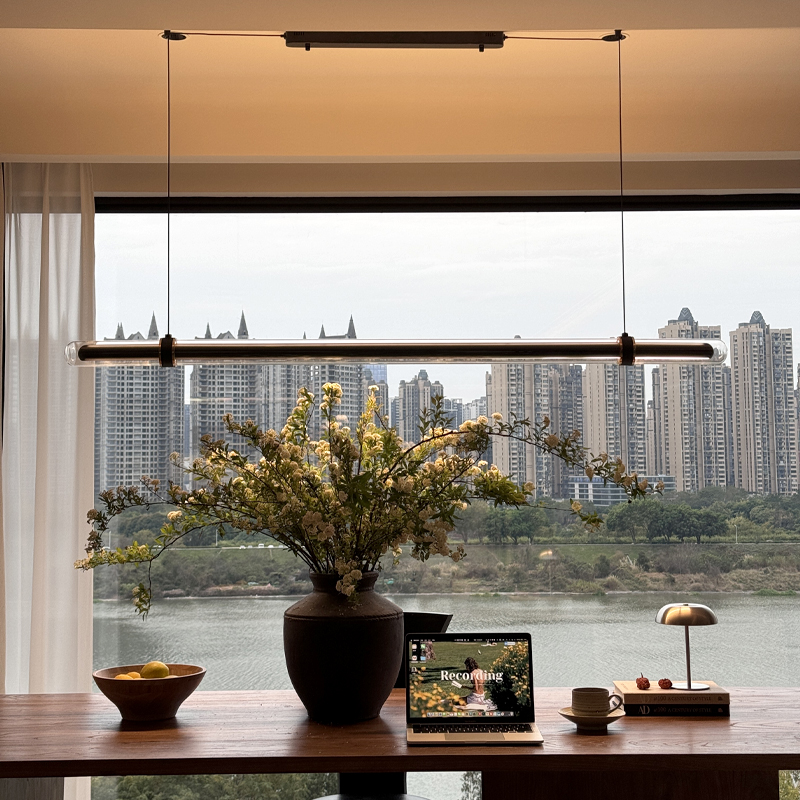 Luxury Black Long Dining Room  - Home Bathroom Lighting Design reseña y precio