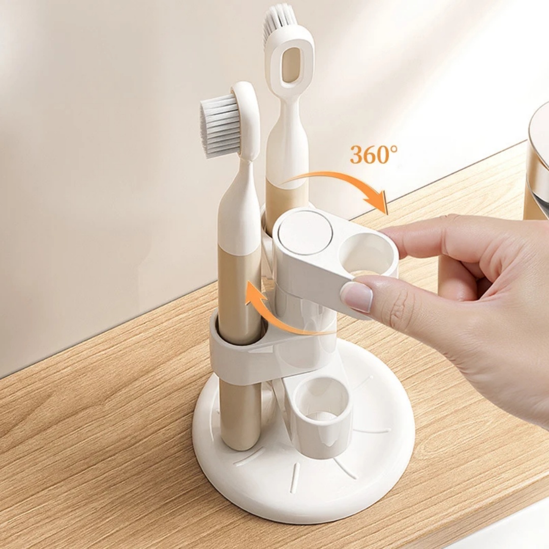 1pcs Rotating Toothbrush Holde - Home Goods Bathroom Storage reseña y precio