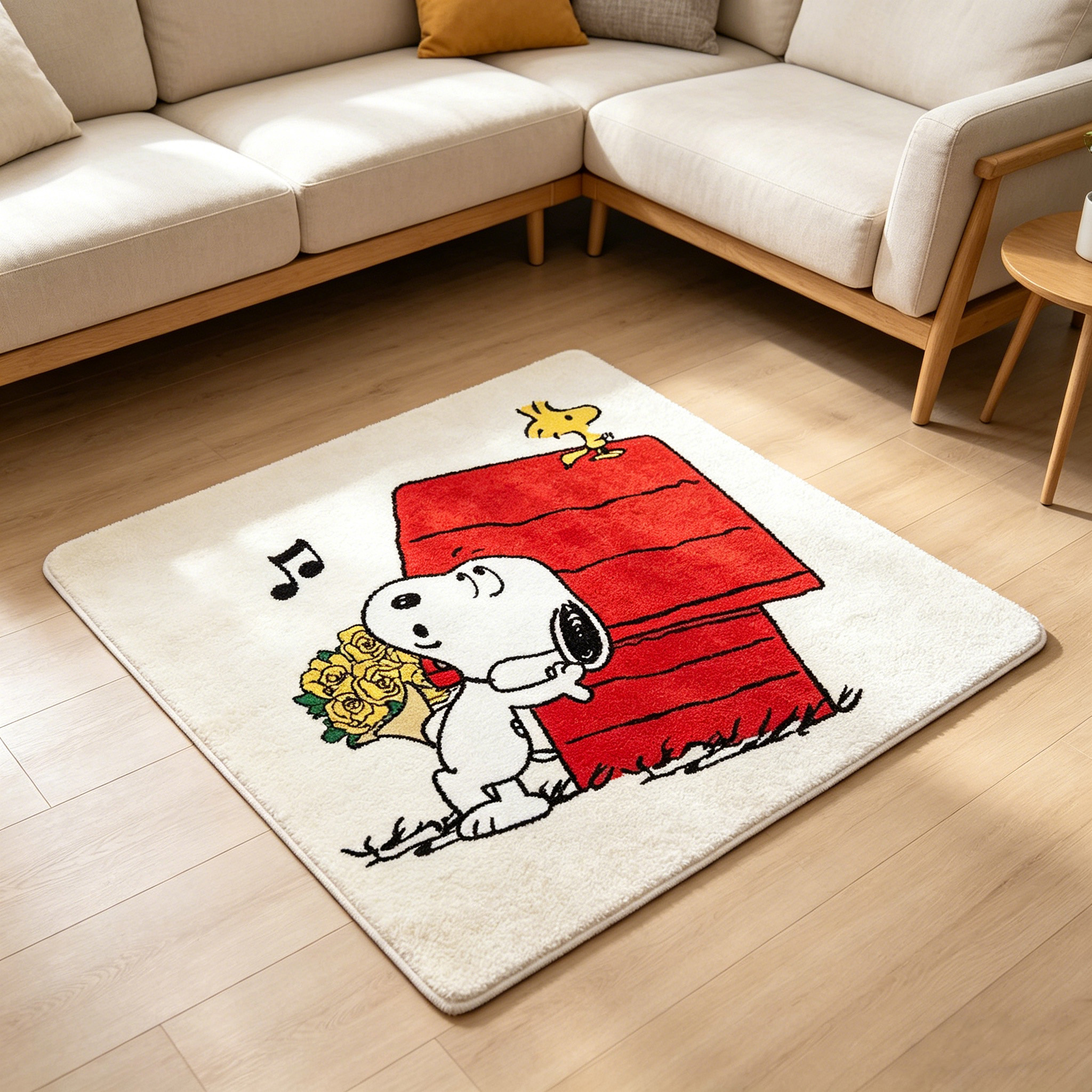 Cute Cartoon Snoopy House Shap - Home Goods Bathroom Mats reseña y precio