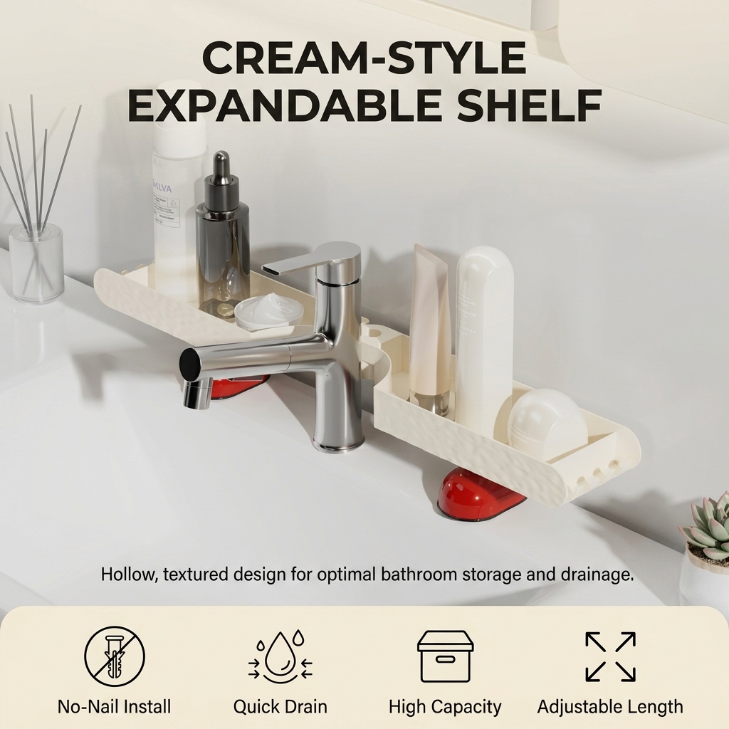 Bathroom Organizer Cosmetic St - Home Essentials Bathroom Rack reseña y precio