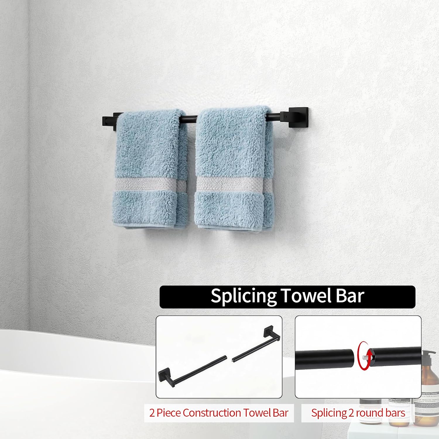 Towel Bar for Bathroom, 24