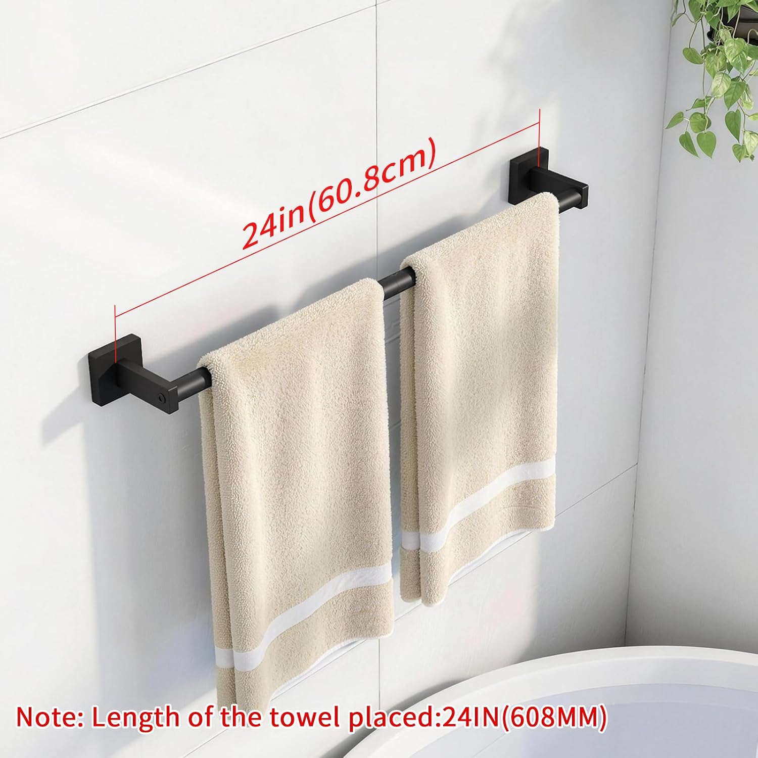 Towel Bar for Bathroom, 24