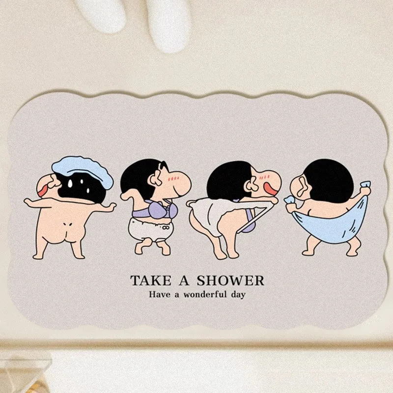 Cartoon Cute Crayon Shin-chan  - Home Goods Bathroom Mats reseña y precio