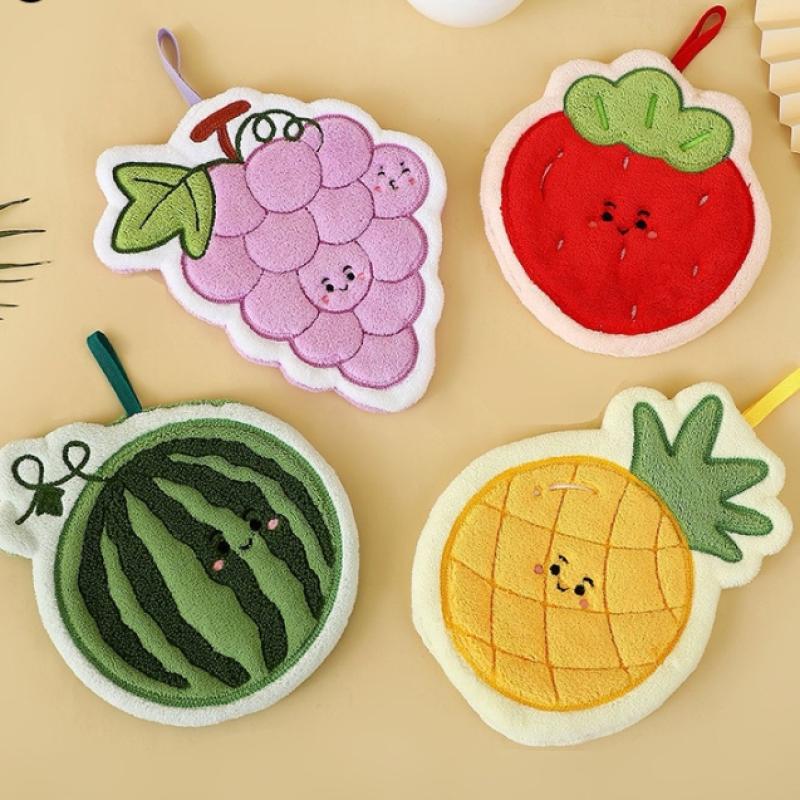 Fruit Hand Towel Kitchen Absor - Home Kitchen Bathroom Cleaning reseña y precio