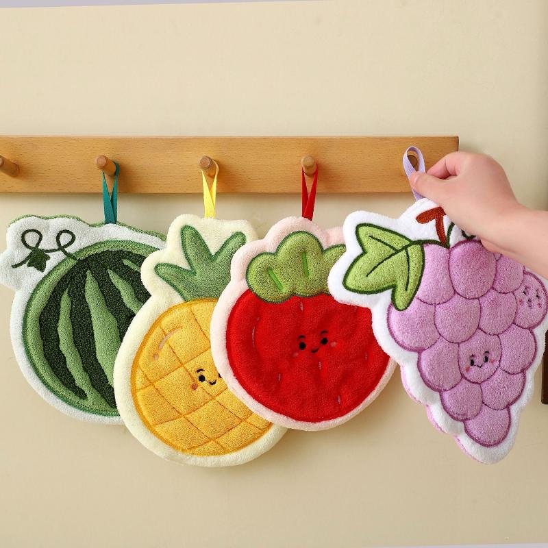 Fruit Hand Towel Kitchen Absor - Home Kitchen Bathroom Cleaning reseña y precio
