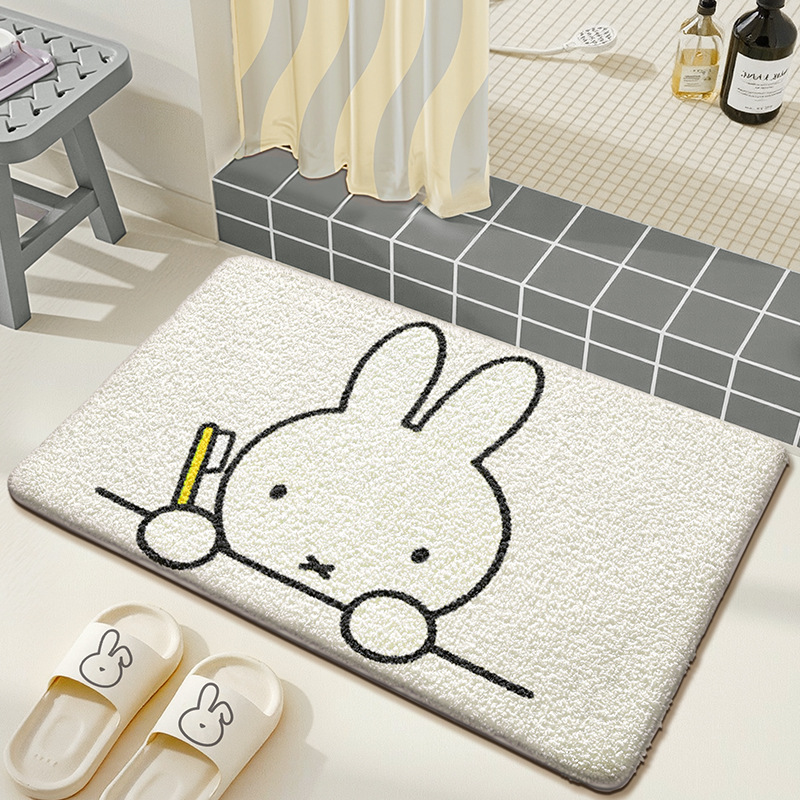 Kawaii Miffy Floor Mat Cute Ca - Home Goods Bathroom Mats reseña y precio