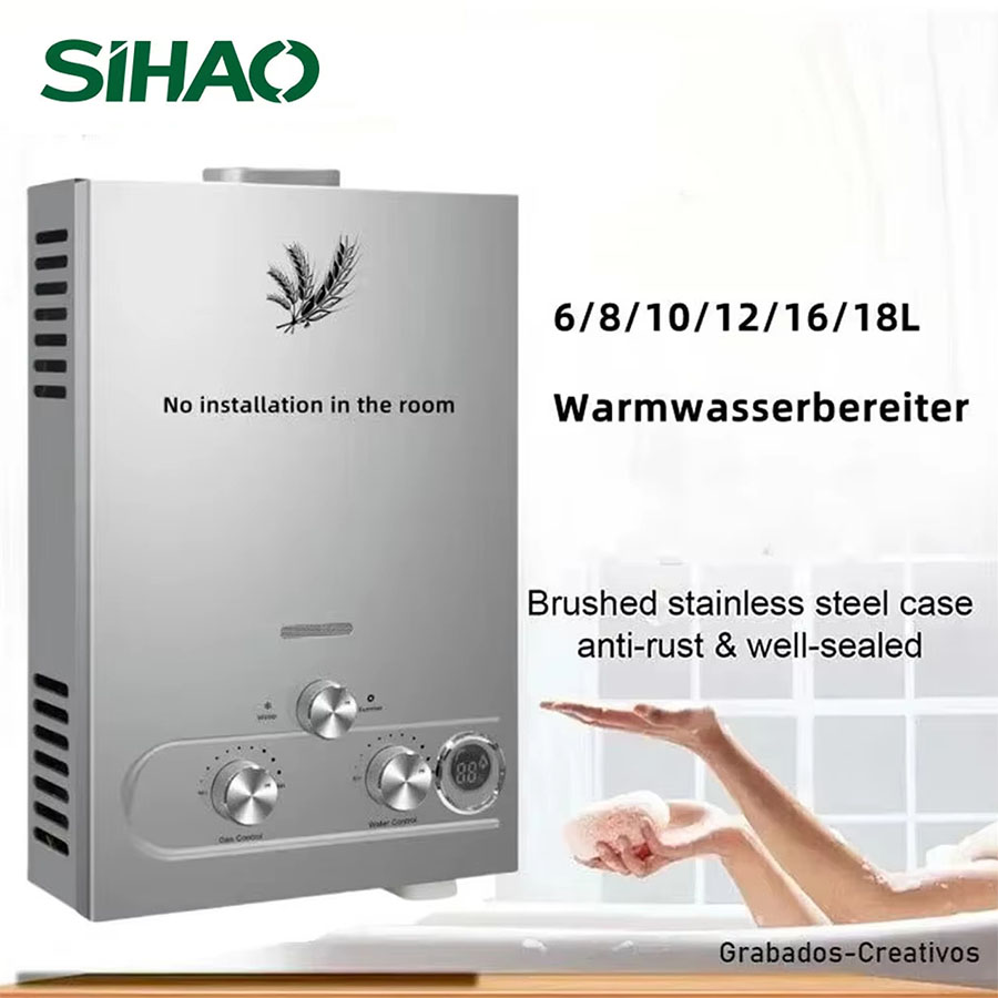 SIHAO 12L 16L 18L GPM LPG Gas  - Home Bathroom Water Heater reseña y precio