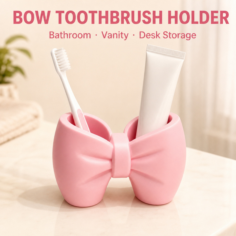 Bow Toothbrush Holder Cute Bat - Home Goods Bathroom Storage reseña y precio