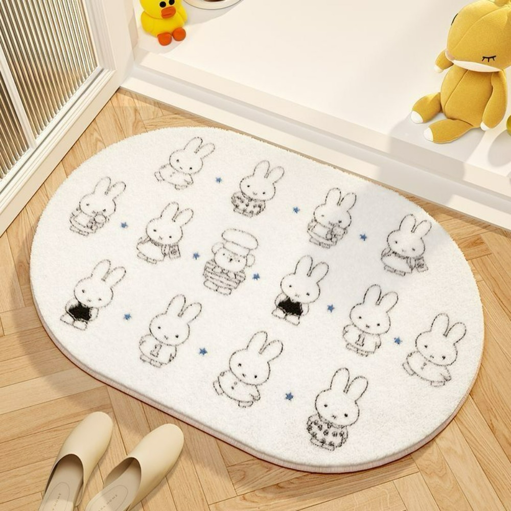 Miffy Cartoon Floor Mat Soft I - Home Goods Bathroom Mats reseña y precio