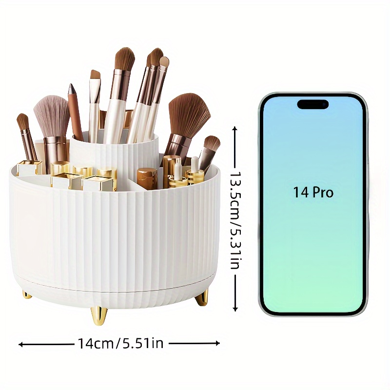 Rotatable Makeup Desktop Cosme - Home Goods Bathroom Storage reseña y precio