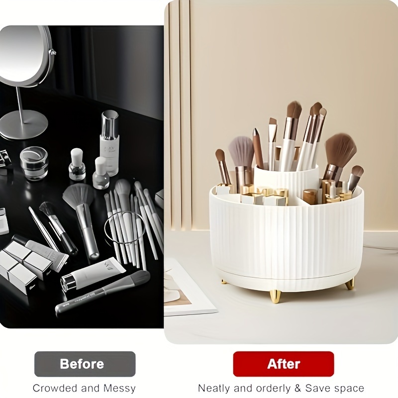 Rotatable Makeup Desktop Cosme - Home Goods Bathroom Storage reseña y precio