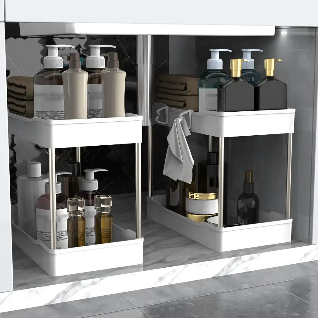 3Pcs/Set Under Sink Organizer  - Home Kitchen Bathroom Cleaning reseña y precio