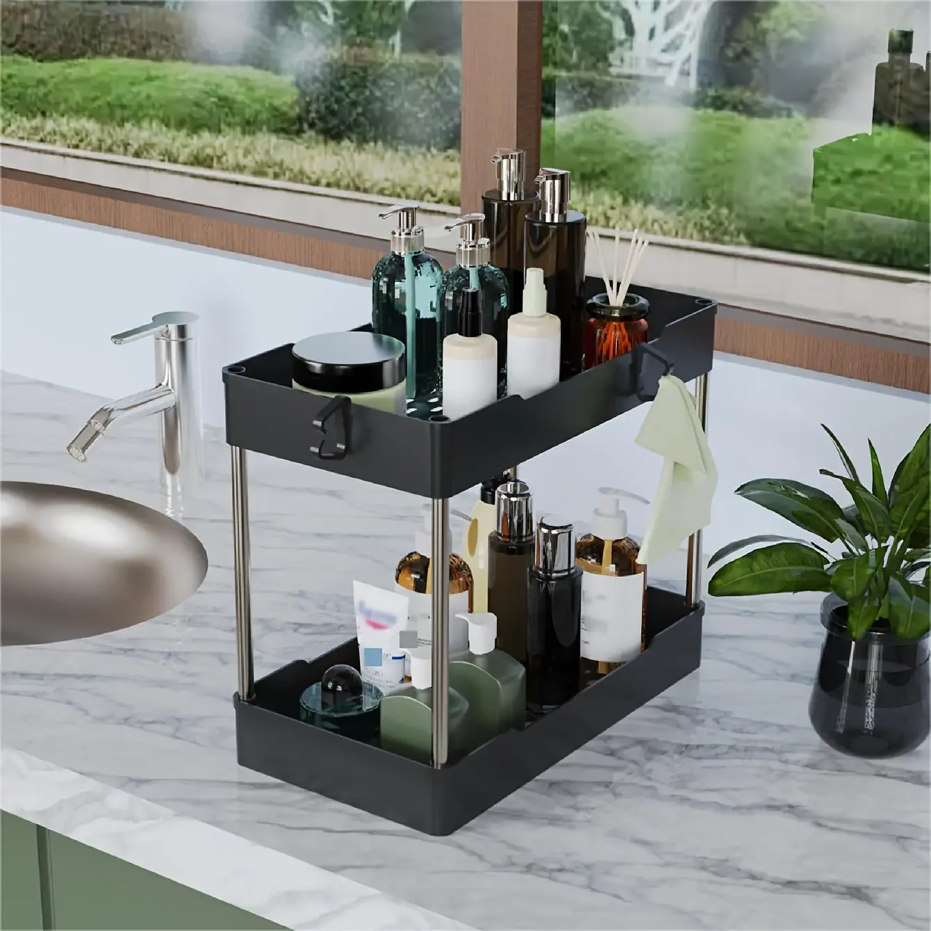 3Pcs/Set Under Sink Organizer  - Home Kitchen Bathroom Cleaning reseña y precio
