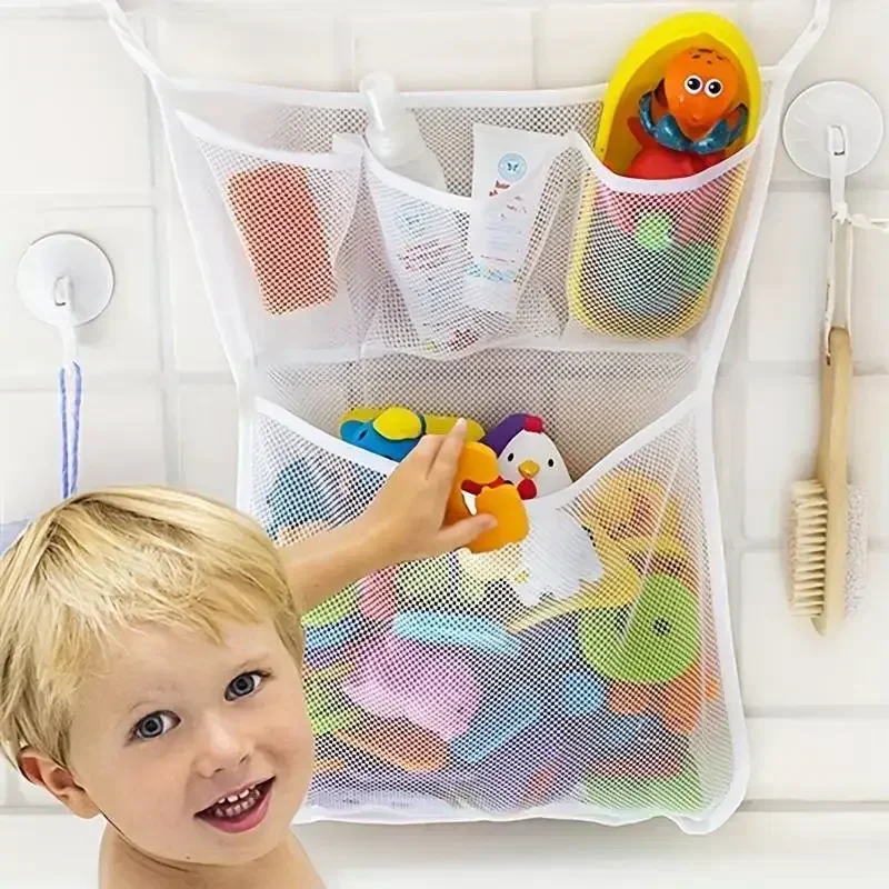 Toy Bag Net Bathroom Organizer - Home Goods Bathroom Storage reseña y precio