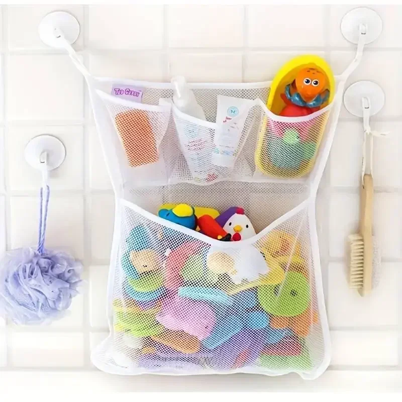 Toy Bag Net Bathroom Organizer - Home Goods Bathroom Storage reseña y precio