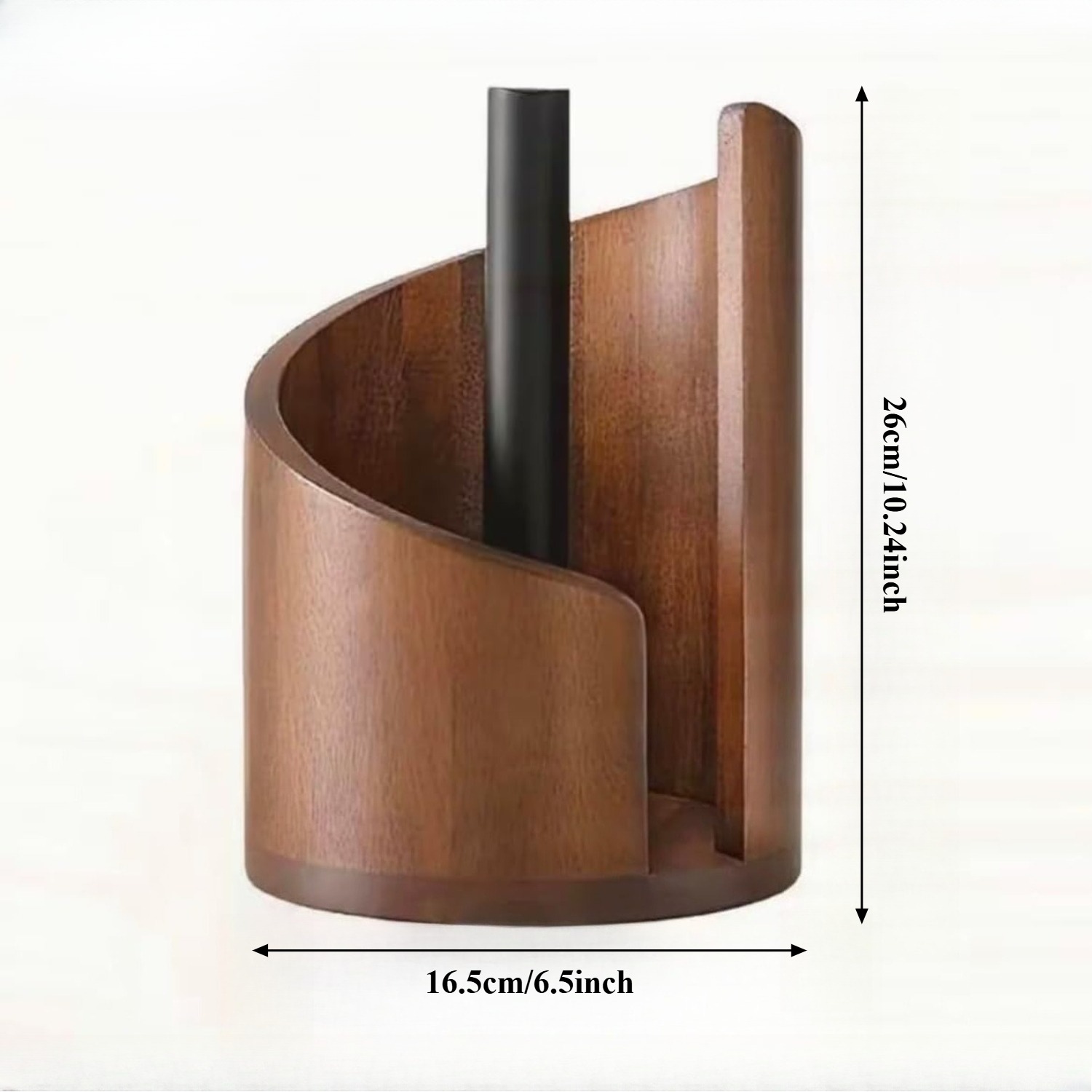 Natural Wood Kitchen Paper Tow - Home Bathroom Paper Towel Holder reseña y precio