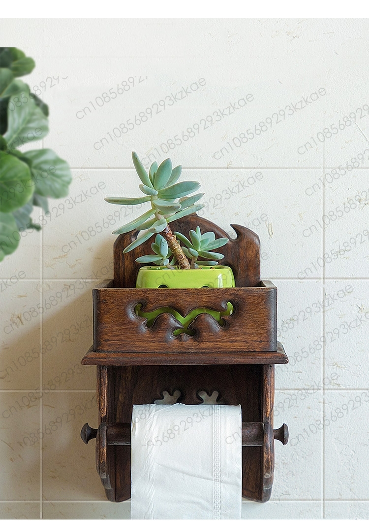 Wooden Paper Towel Holder Toil - Home Bathroom Paper Towel Holder reseña y precio