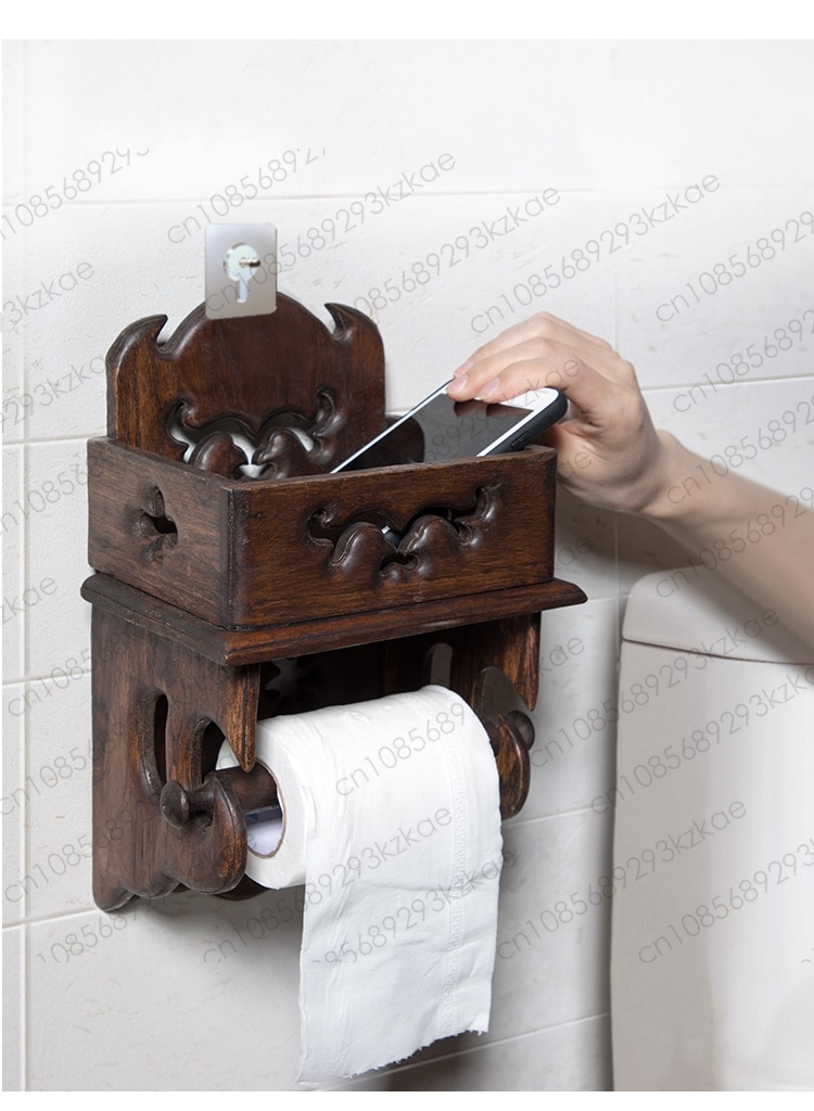 Wooden Paper Towel Holder Toil - Home Bathroom Paper Towel Holder reseña y precio
