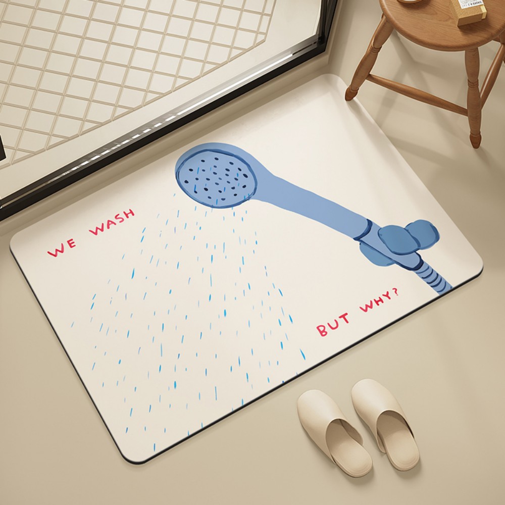 VIKAMA Bathroom Tile Shower Ma - Home Goods Bathroom Mats reseña y precio