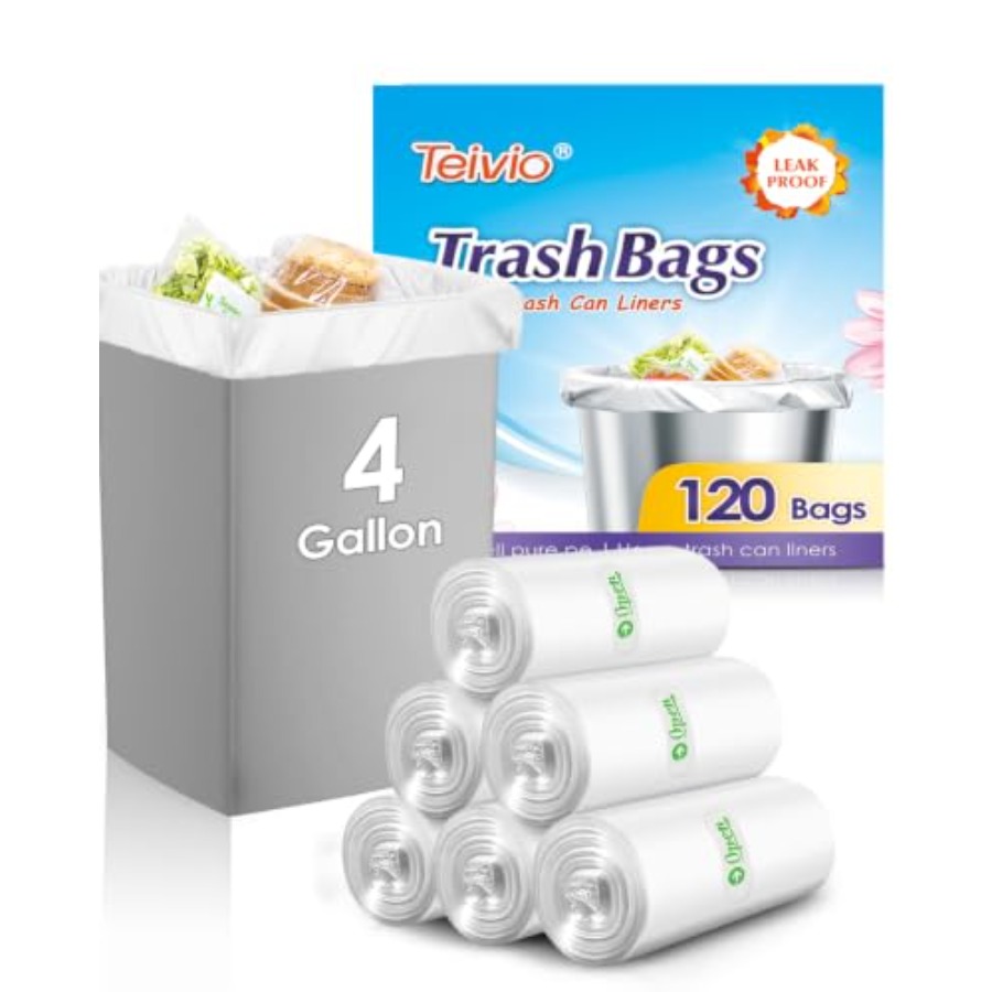 Small Trash Bags 4 Gallon 20 s - Home Bathroom Trash Can reseña y precio