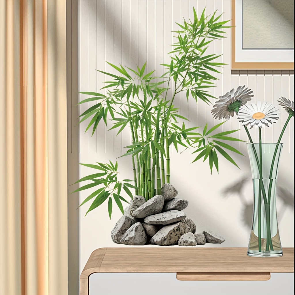 Watercolor Green Bamboo Leaf P - Home Bathroom Tiles reseña y precio