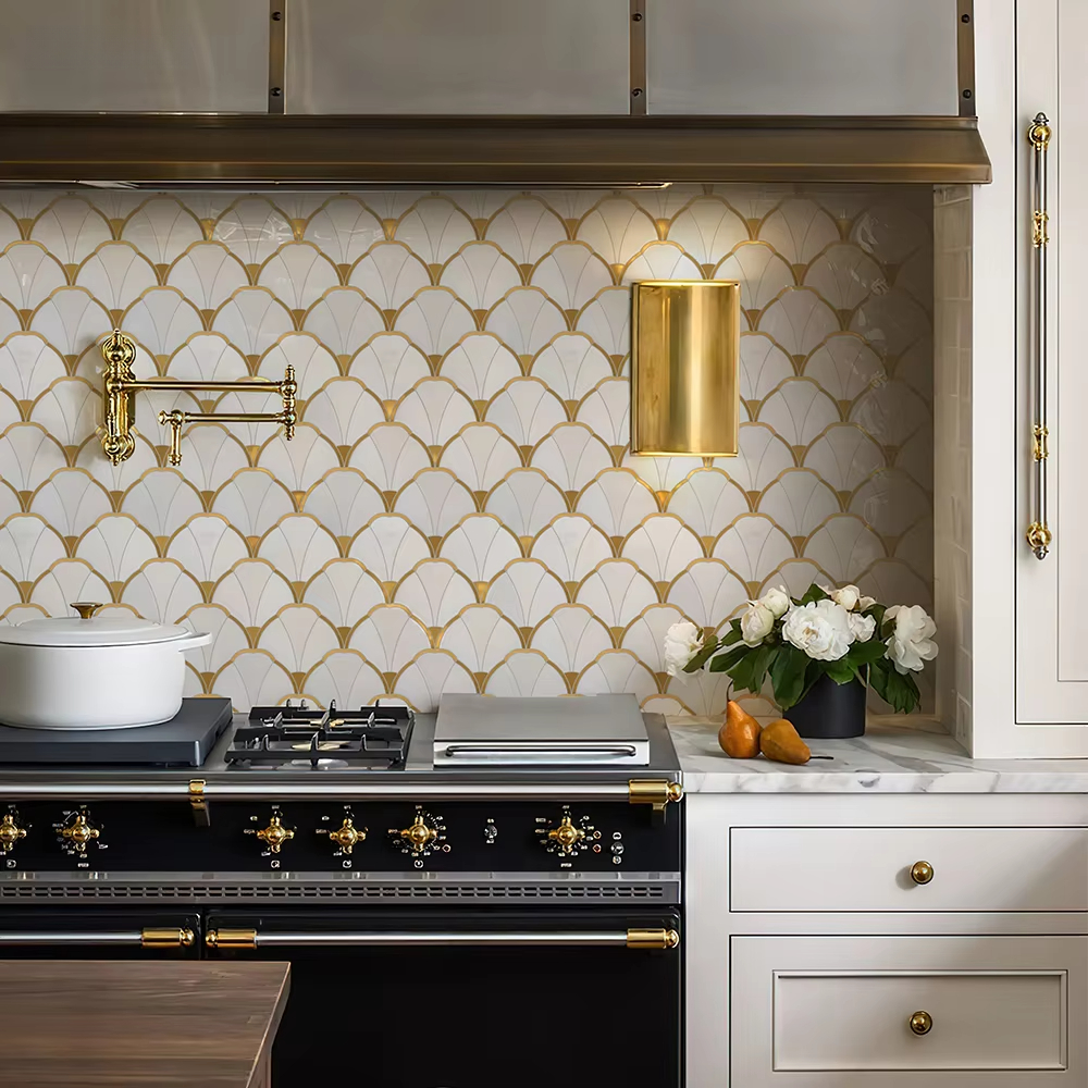 Natural Marble Mosaic Pattern  - Home Bathroom Tiles reseña y precio