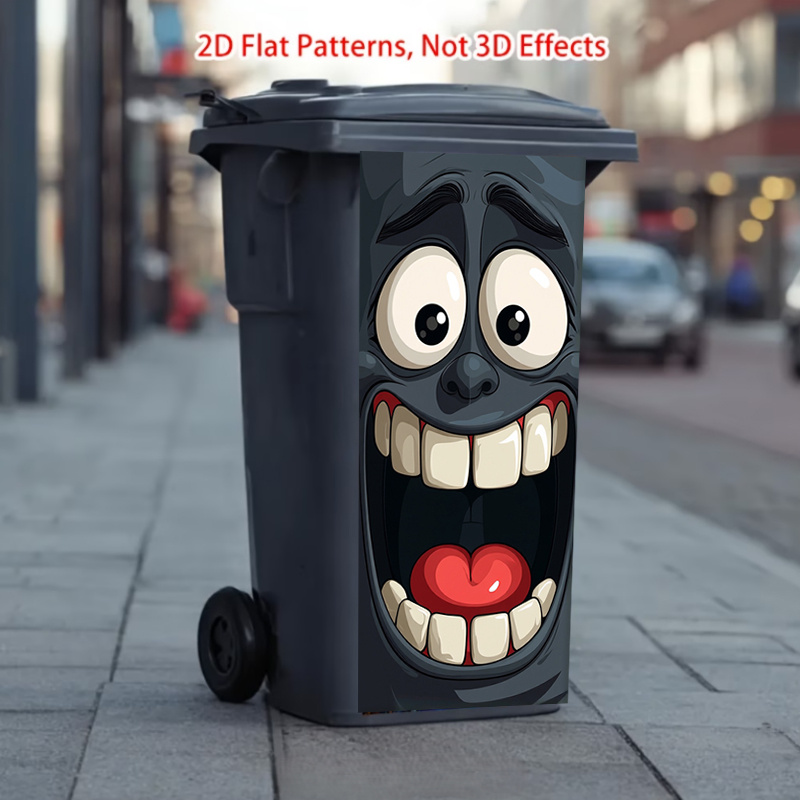 1pcs Funny Face Trash Can Stic - Home Bathroom Trash Can reseña y precio