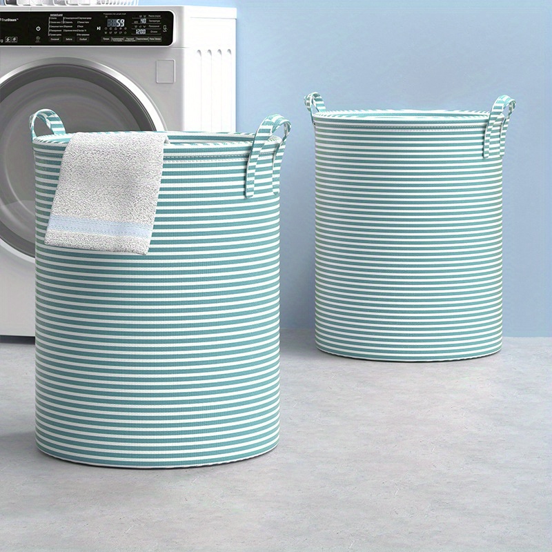 Foldable Minimalist Striped La - Home Goods Bathroom Storage reseña y precio