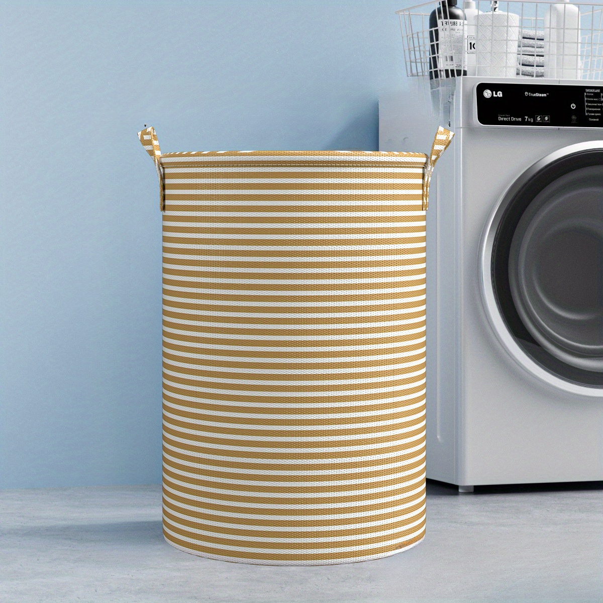 Foldable Minimalist Striped La - Home Goods Bathroom Storage reseña y precio