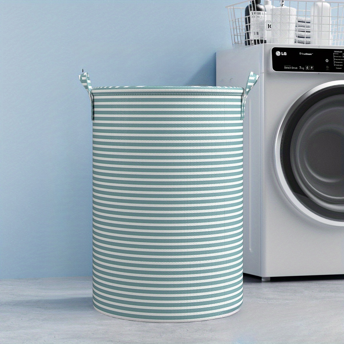 Foldable Minimalist Striped La - Home Goods Bathroom Storage reseña y precio