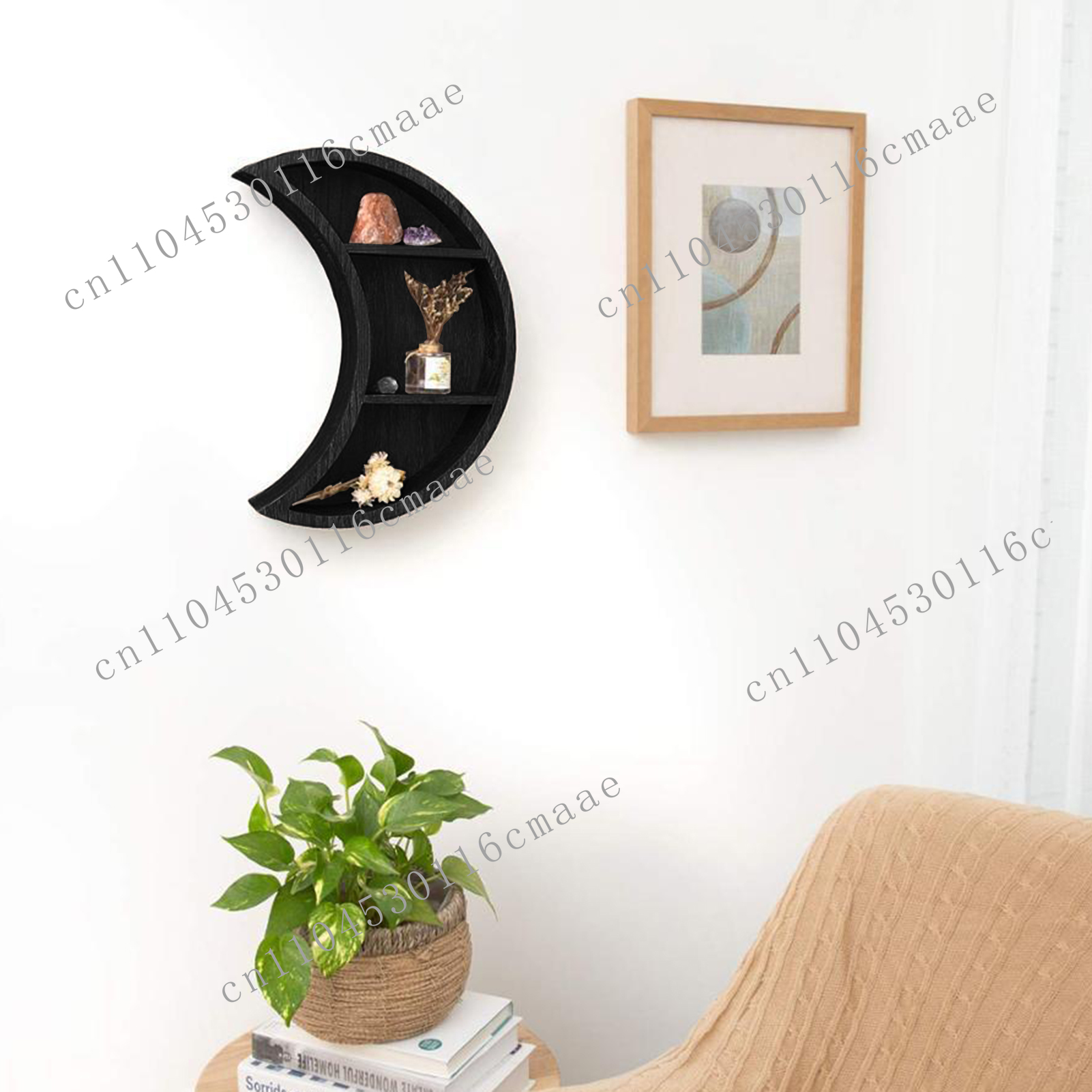 New Wooden Moon Stand Cycle Ch - Home Essentials Bathroom Rack reseña y precio