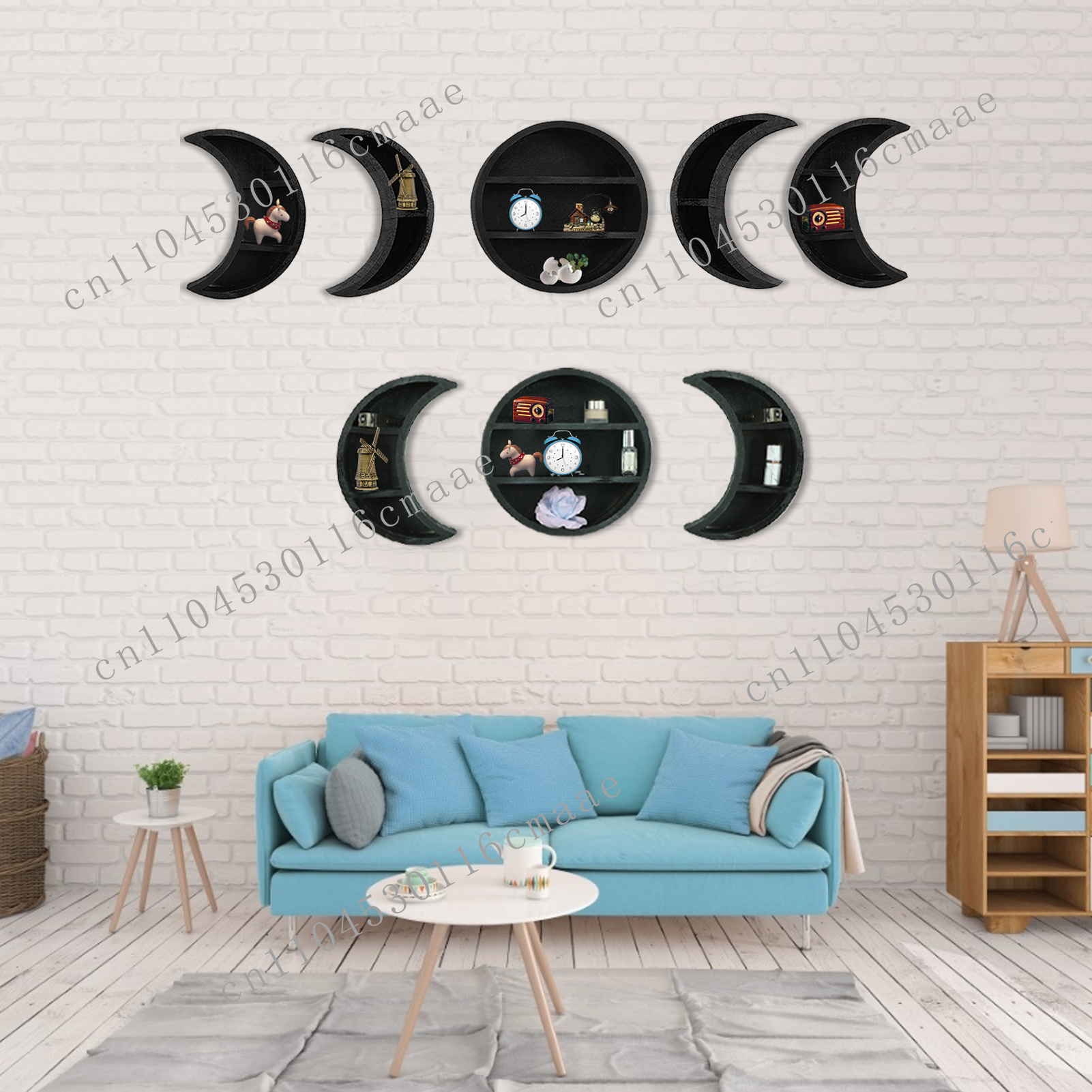 New Wooden Moon Stand Cycle Ch - Home Essentials Bathroom Rack reseña y precio