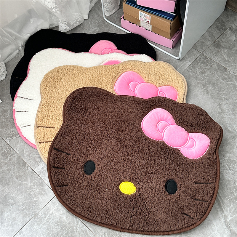 Anime Hello Kitty Plush Rug So - Home Goods Bathroom Mats reseña y precio