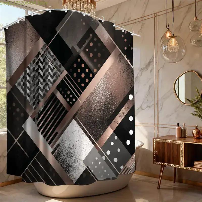 Modern Geometric Abstract Show - Home Bathroom Ideas reseña y precio