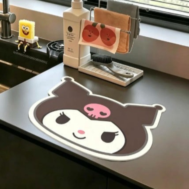 Japanese Sanrio Kuromi Leather - Home Goods Bathroom Mats reseña y precio